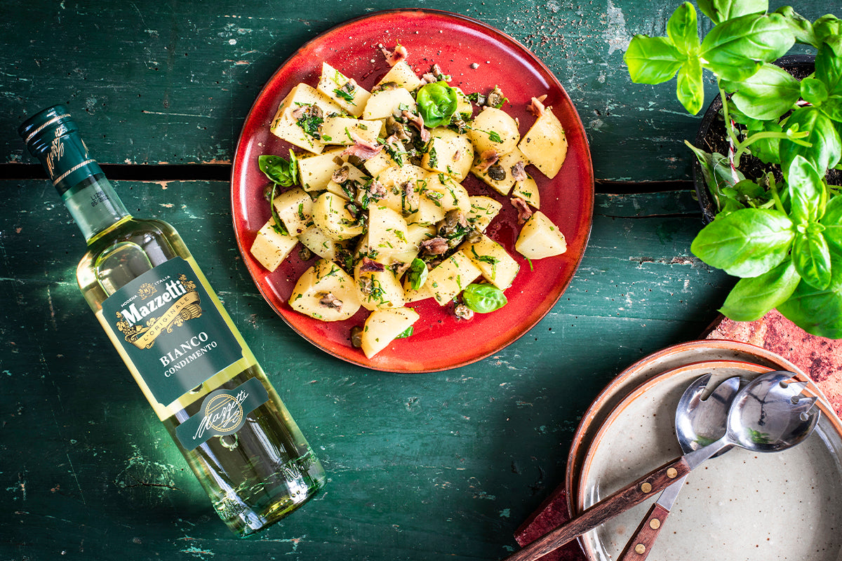 Italienischer Kartoffelsalat mit leichtem Dressing Condimento Bianco